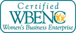 A certified wbenc logo is shown.